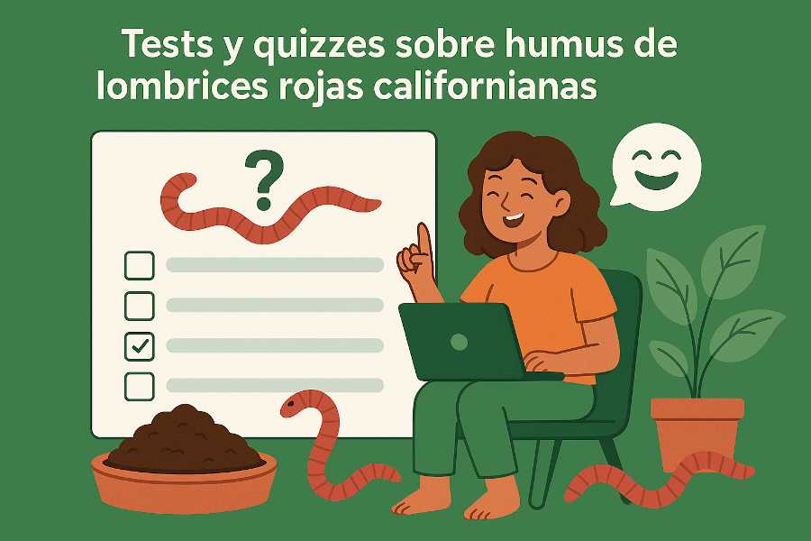 Test sobre lombrices rojas y humus de lombriz