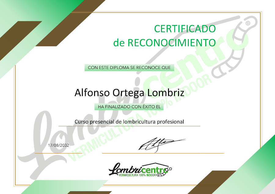 Certificado aprovechamiento Alf